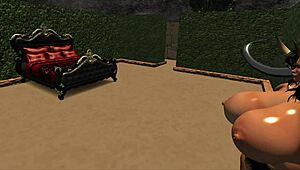 BIG ASS TITS GLADIATOR DOMINATES MONSTER COCK FIGHT!