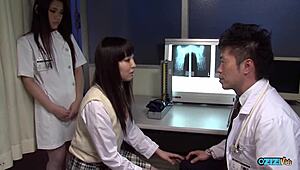 i'm so into this nurse bending over for patient rough doggystyle deepthroat cum in mouth tight pussy lick