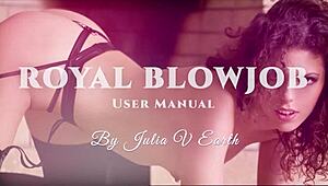 julia v earth fishnets blowjob sucking cock every position sloppy royal cum facial