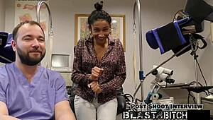 Miss Marss Shaved Pussy Owned in Face Fuck Domination