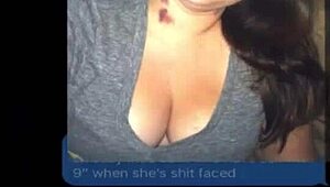 Sexting wife teases hubby but who's she really craving?