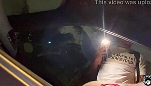 lil d unwraps his christmas car slut riding sloppy blowjob cumshot on fat ass pt 2