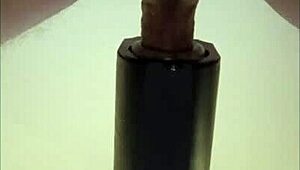 Huge Homemade POV Milking Remote Toy Ends in Gushing Cumshot