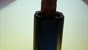 Huge Homemade POV Milking Remote Toy Ends in Gushing Cumshot