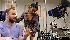 Miss Marss Shaved Pussy Owned in Face Fuck Domination