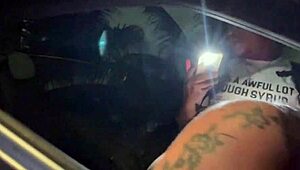 lil d unwraps his christmas car slut riding sloppy blowjob cumshot on fat ass pt 2