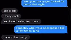 Sexting wife teases hubby but who's she really craving?