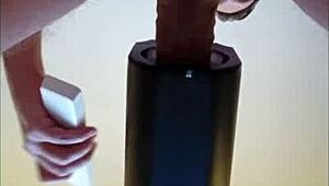 Huge Homemade POV Milking Remote Toy Ends in Gushing Cumshot