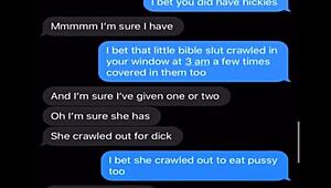 Sexting wife teases hubby but who's she really craving?