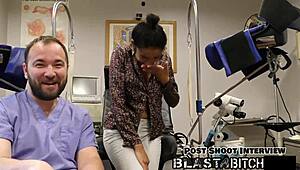 Miss Marss Shaved Pussy Owned in Face Fuck Domination