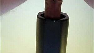 Huge Homemade POV Milking Remote Toy Ends in Gushing Cumshot