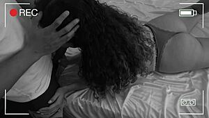 Wife catches me banging my big ass latina lover on surveillance cam