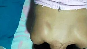 Amateur Couple Moves from Holiday Party to Intense Bedroom Orgasm