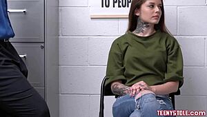 Vanessa Vega's tattooed body stripped and banged by officer after shoplifting?
