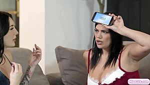 big tits milf trades her girlfriend for ebony bff's wet pussy play