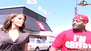 Wow! Busty Brunette's Silicone Tits Drowned in BBC Cumshot!