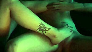 she gives her stepbrother a sexy oiled footjob in sensual play