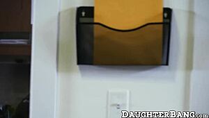 Office Worker FUCKS Boss's Teen COWGIRL At Work