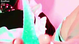 Ever had a latina maid's nylon feet wrapped around your cock for the ultimate footjob?