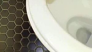 roomie leaves thongs in bathroom... i jerk my crazy hard cock then fuck her tight pussy later