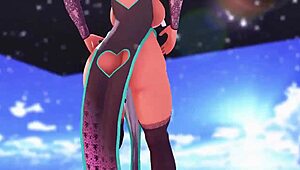 yo hatsune miku, why you keep shaking that big ass and tits while dancing?