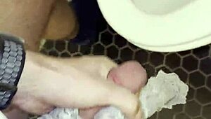 roomie leaves thongs in bathroom... i jerk my crazy hard cock then fuck her tight pussy later