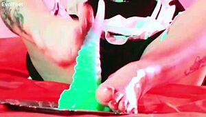 Ever had a latina maid's nylon feet wrapped around your cock for the ultimate footjob?