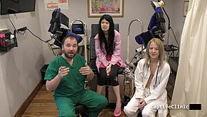 what if nurse alexandria wu spreads shaved pussy in latex hospital humiliation