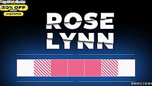 Lauren Phillips and Rose Lynn unmask for interracial threesome muff dive