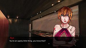 Rough Futanari Threesome Anal Creampie At Pub