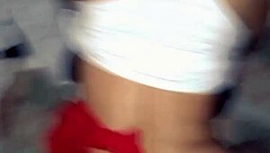 damn this skinny lingerie milf's leakin milk hot af