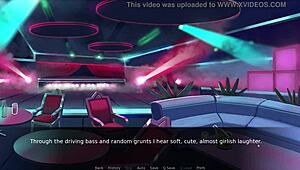 Rough Futanari Threesome Anal Creampie At Pub