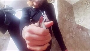 How Low Can You Go, Sissy? Mistress Pinches Nipples in Boots for Your Shame