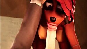 Ready for Toy Freddy to pound your ass while you suck cock and beg for more?