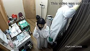 what if nurse alexandria wu spreads shaved pussy in latex hospital humiliation