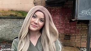 lick her shaved pussy first then fuck for creampie chance