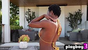 Damn! Nicole Kitt Rips Clothes Off Perfect Ebony Body!