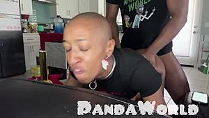 you bald ebony slut take my bbc deep in your asshole