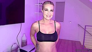 jmac teases andi avalon wet. she squirts on huge cock