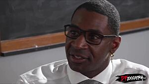 Petite blonde teen gasps as jax's huge black monster cock stretches her tiny body wide