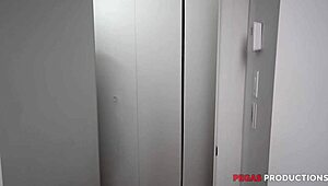 miss eve gags on huge cock before rough pussy pounding in lingerie