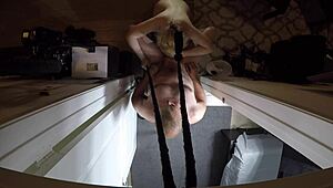 what happens when annie archer steps into the shower for a teasing pov bath?