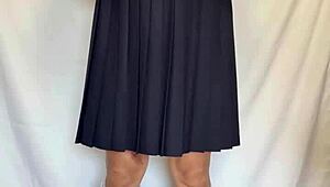 hey sailor uniform slut, your ass plug and lingerie make me question everything