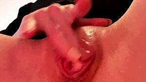 damn, check out this curvy redhead's juicy close-up pussy fingering