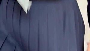 hey sailor uniform slut, your ass plug and lingerie make me question everything