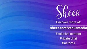 anya's fisting her ass deep with dildo in fishnets on bed