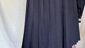 hey sailor uniform slut, your ass plug and lingerie make me question everything