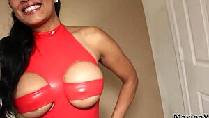 fred nutz CUMS hard on maxine x's pretty FACE interracial