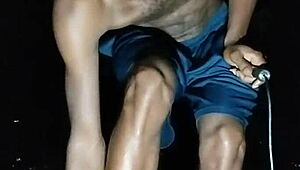 i'm the sexy athletic brunette working out in dorm dreaming of daddy's touch