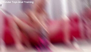 Veronica Leal stretches her huge ass with handmade XL dildo plus anal fisting.